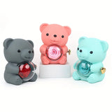 Eternal Rose -CYGlobal ™ -Bear  Box Necklace with message