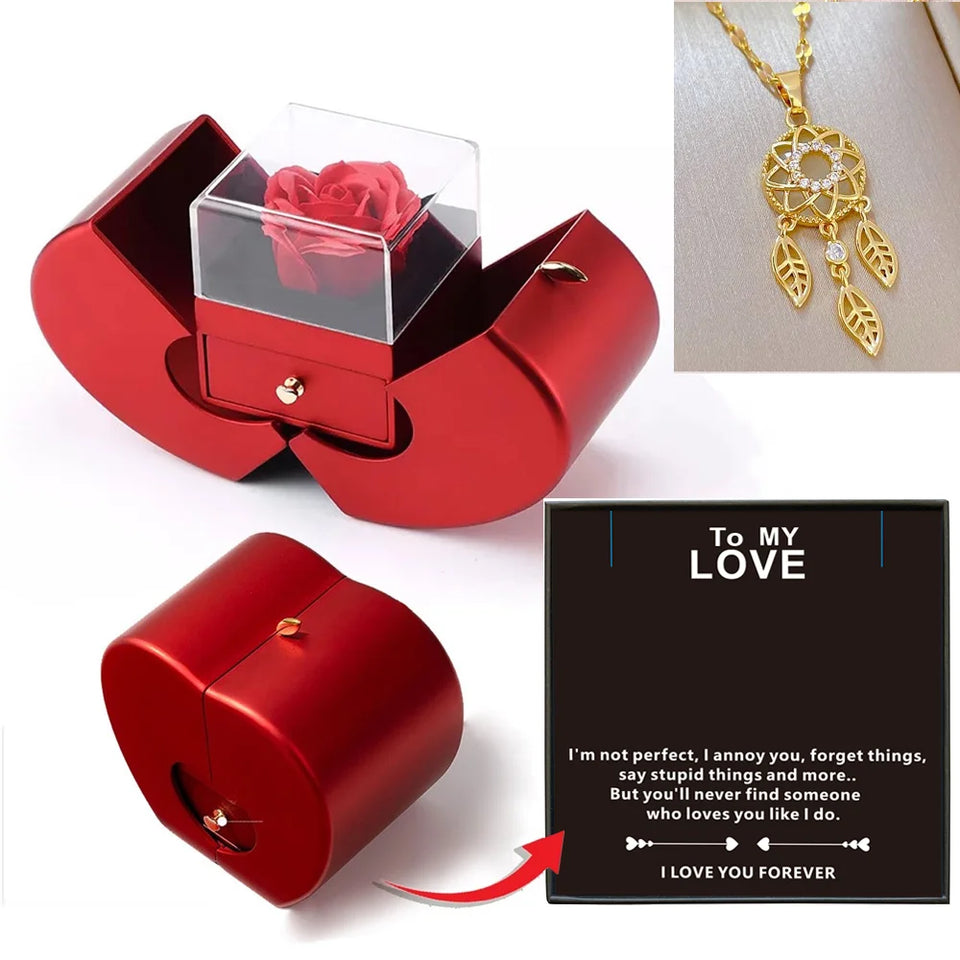 Eternal Rose -CYGlobal ™  Heart  Box with message