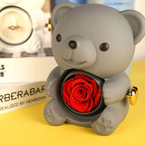 Eternal Rose -CYGlobal ™ -Bear  Box Necklace with message