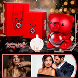 Eternal Rose -CYGlobal ™ -Bear  Box Necklace with message