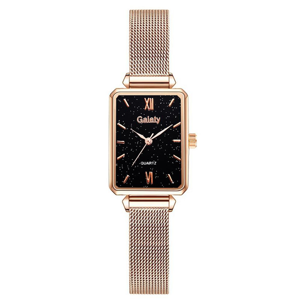 DUO QUARTZ WATCH & BRACELET  GOLDEN DIAMOND