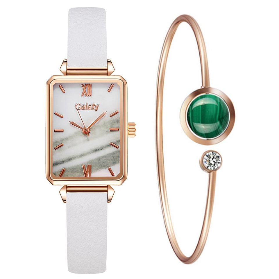 DUO QUARTZ WATCH & BRACELET  GOLDEN DIAMOND