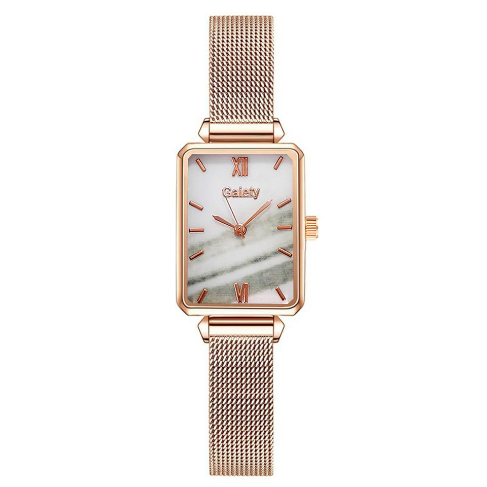 DUO QUARTZ WATCH & BRACELET  GOLDEN DIAMOND