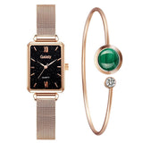 DUO QUARTZ WATCH & BRACELET  GOLDEN DIAMOND